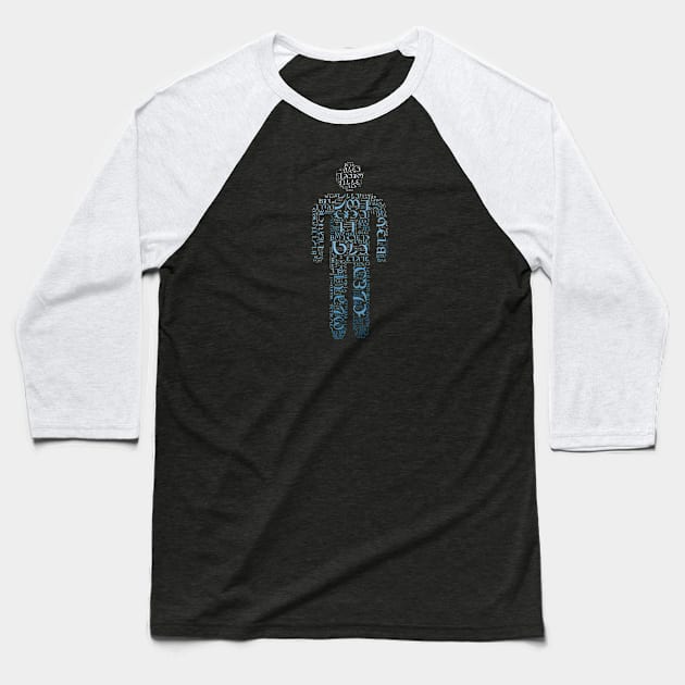 Ancient Man (6) Baseball T-Shirt by The Glass Pixel